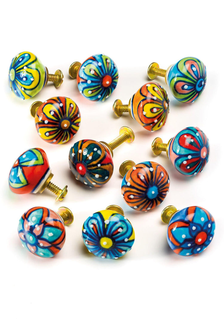 Handpainted Ceramic Drawer Knobs Ethimaart