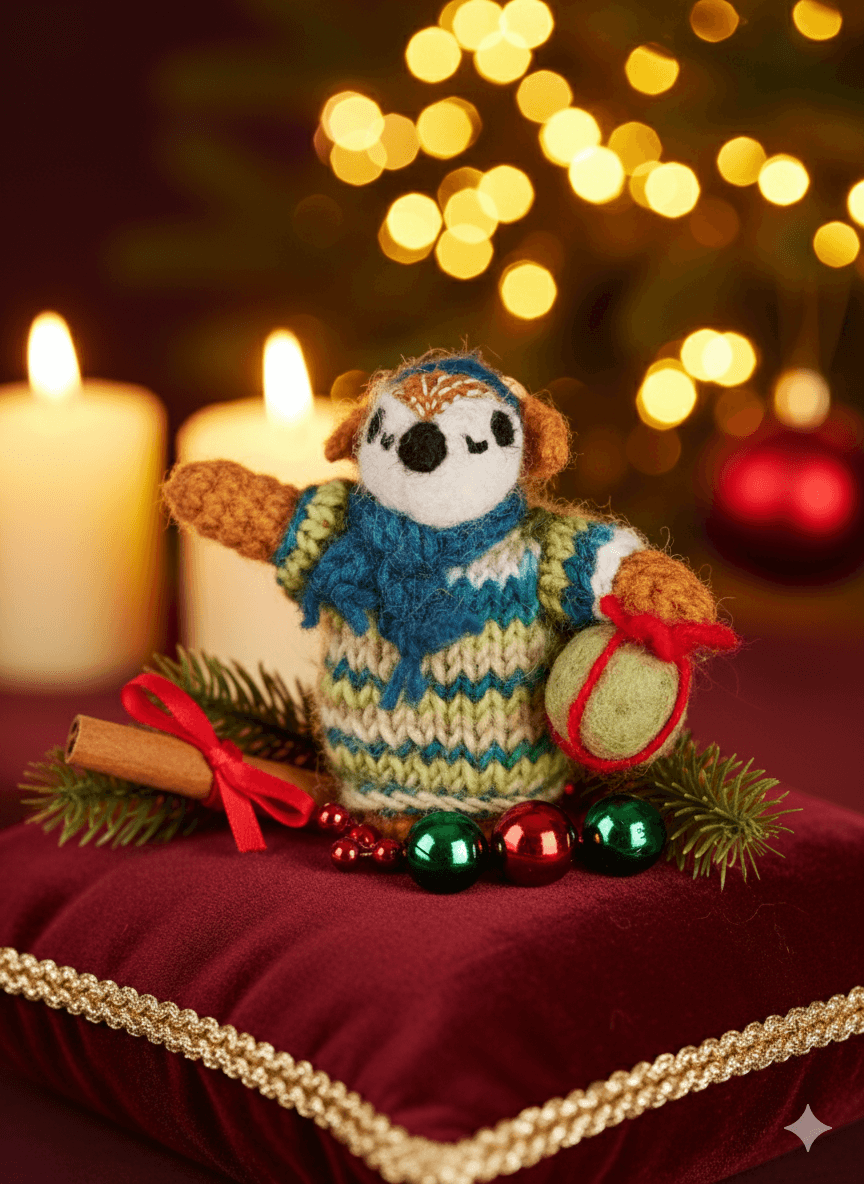 Felt Fox Ornament - Christmas Tree Decoration