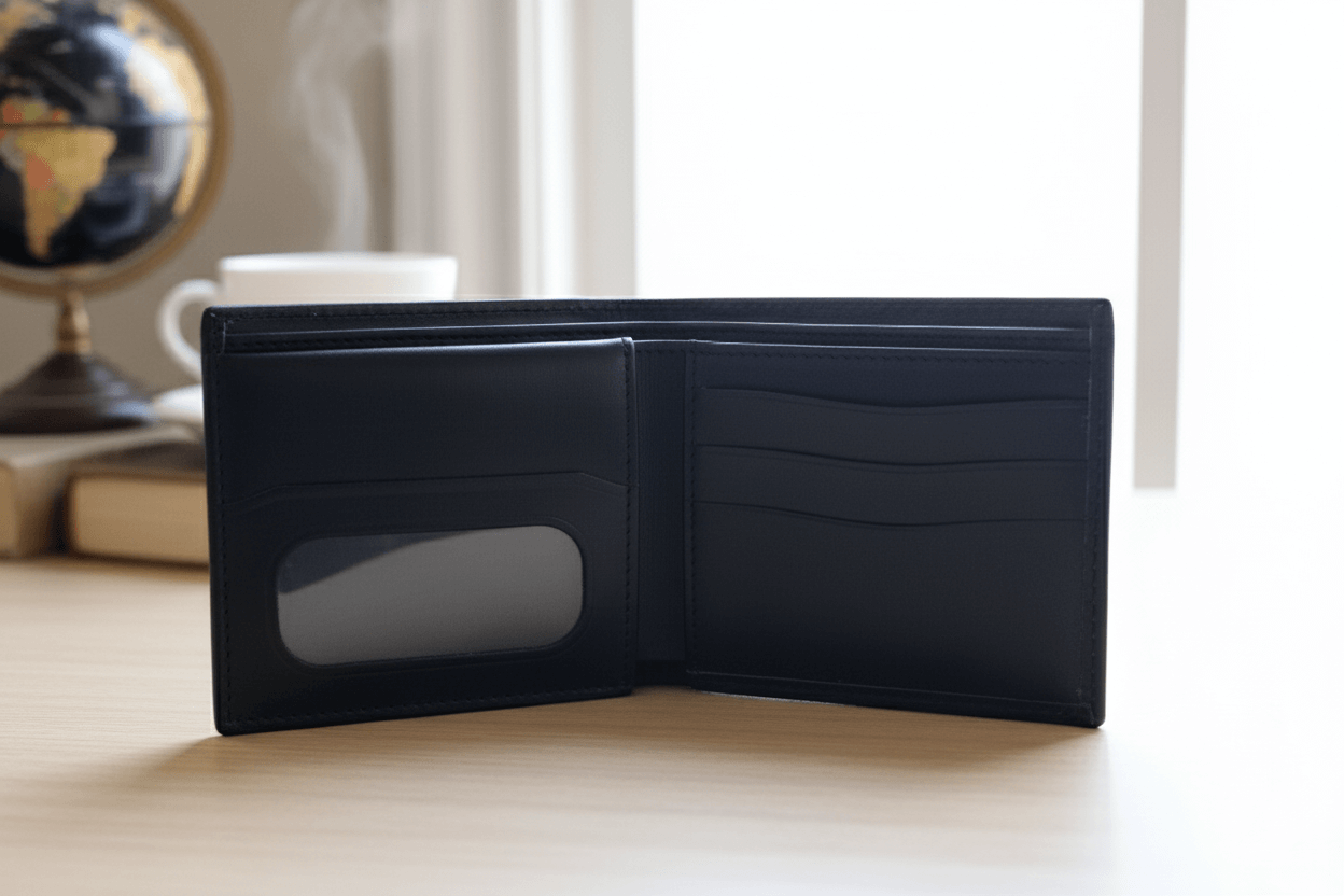 Black Genuine Leather Wallet For Men