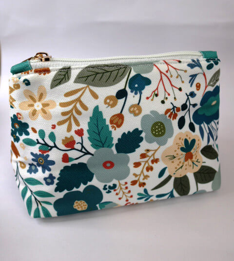 White Floral Coin Purse