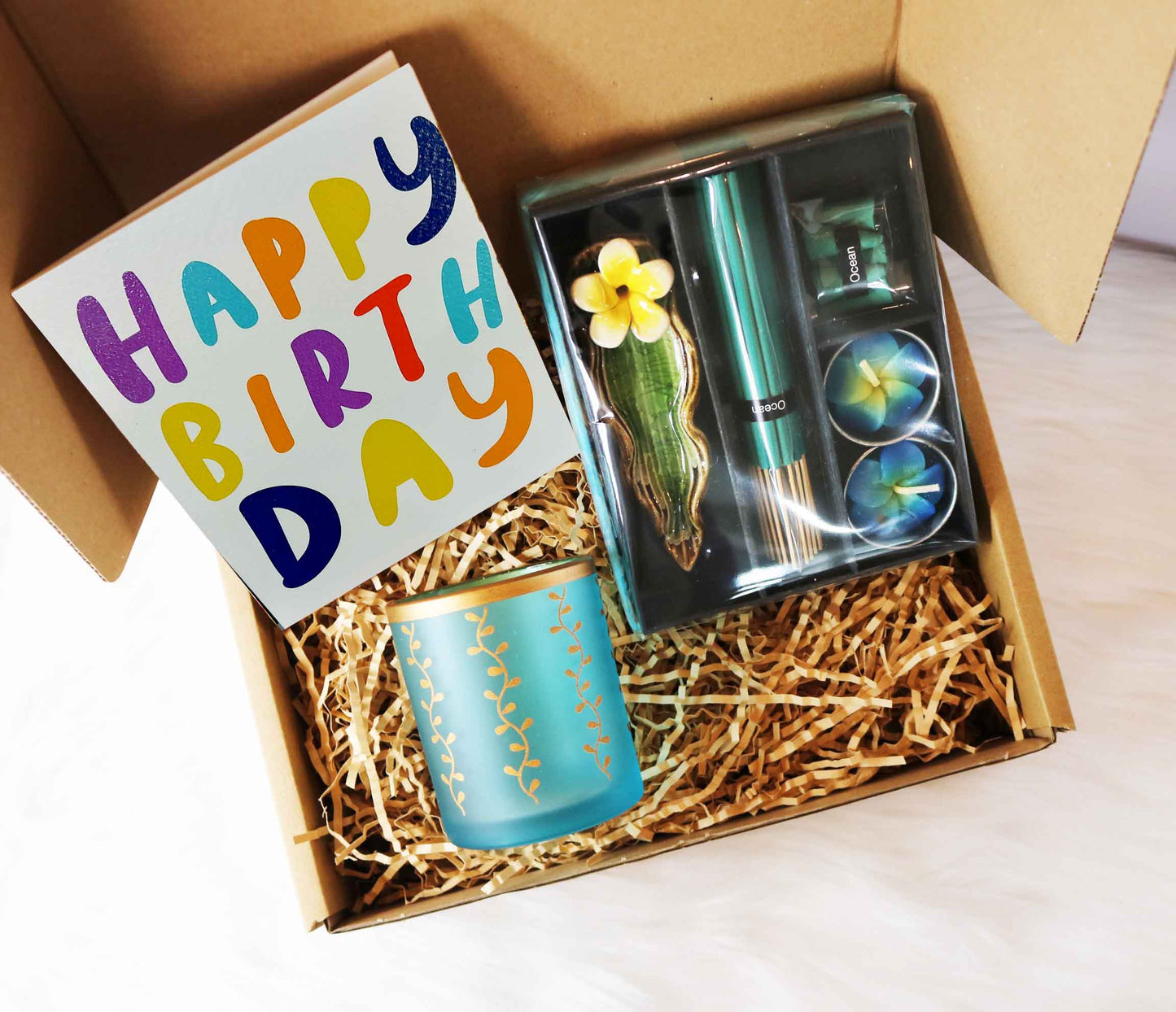 Colleagues Birthday Gift | Ethical Gift Hampers handmade by artisans in thailand and india. Fair trade and eco friendly gift hamper