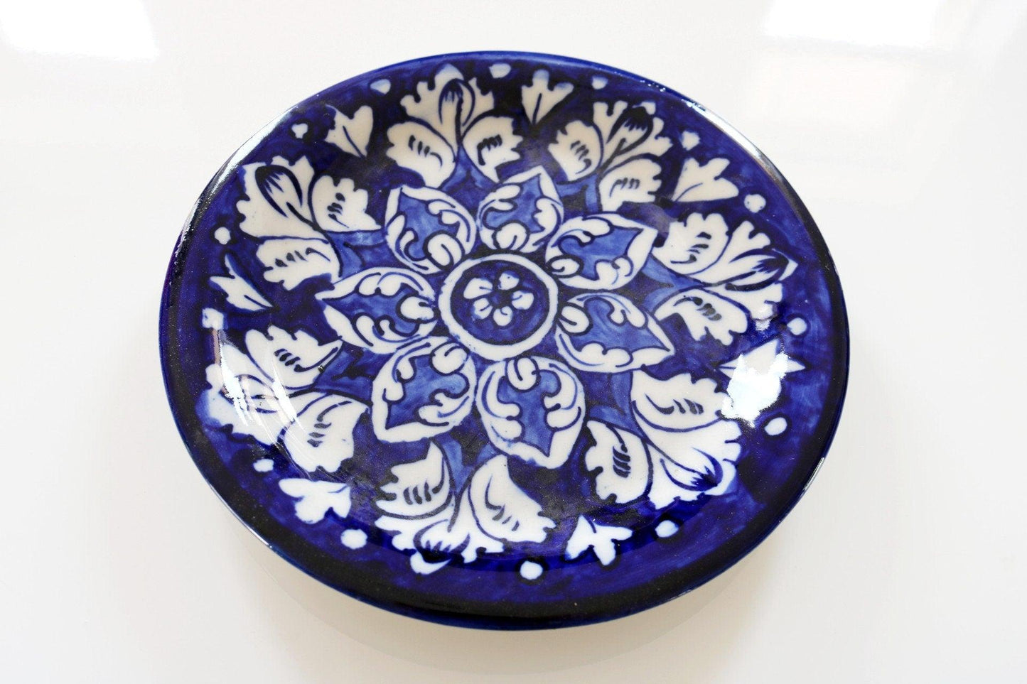 Small Ceramic Side Plate- Blue Pottery Ethimaart
