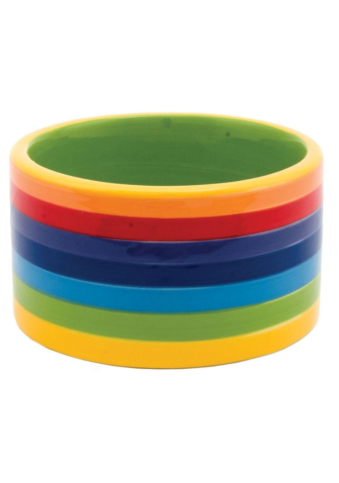 Ceramic Rainbow Dog Bowl Ethimaart