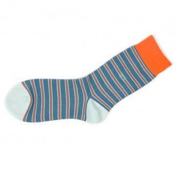 Blue Fine Stripes Socks Ethimaart 