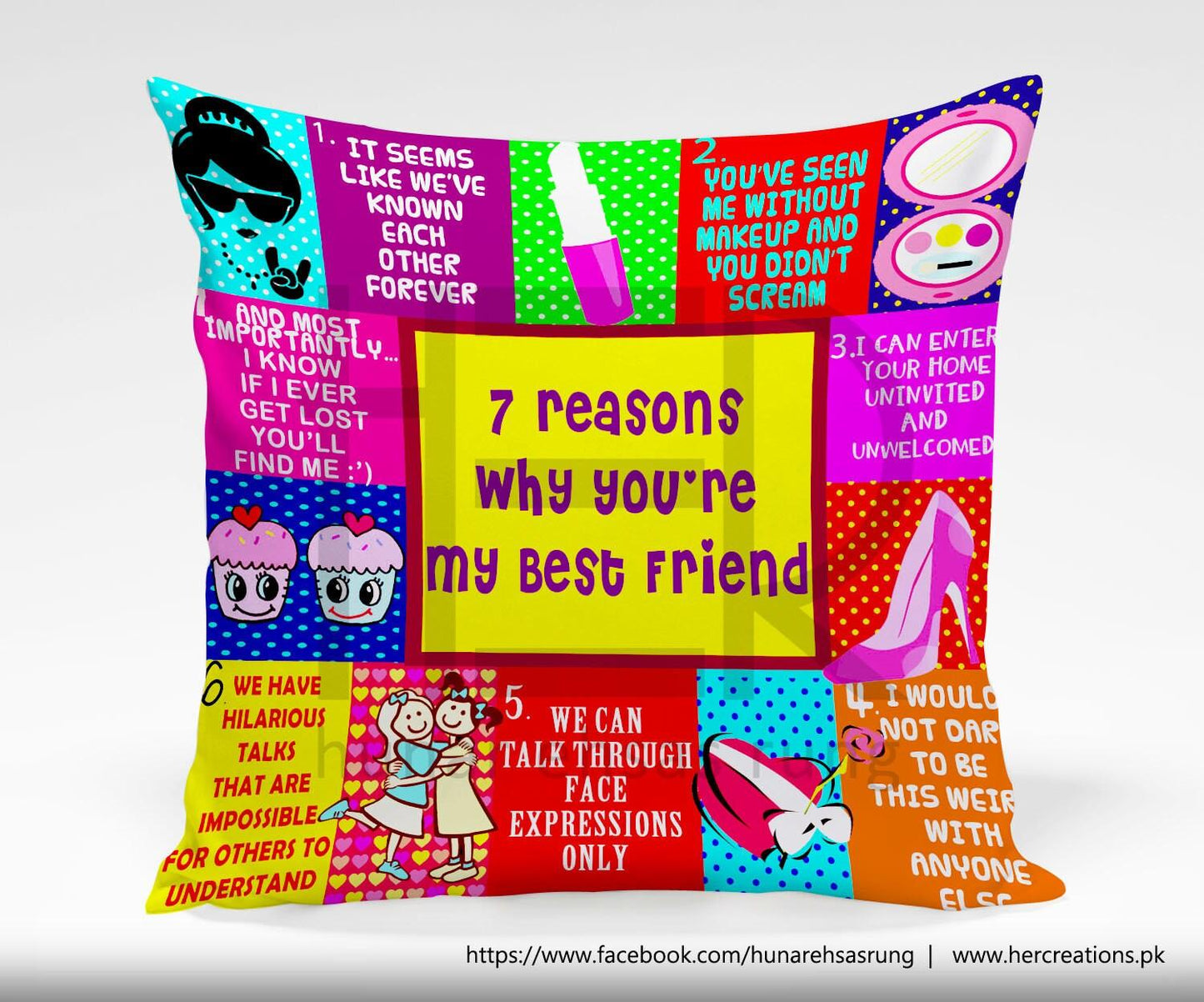 Personalized Cushion For Best Friend Ethimaart