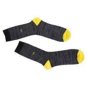 Mens Black & Yellow Knit Socks Ethimaart 