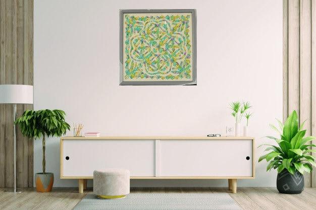 Traditional Wall Art In Wooden Frame Ethimaart