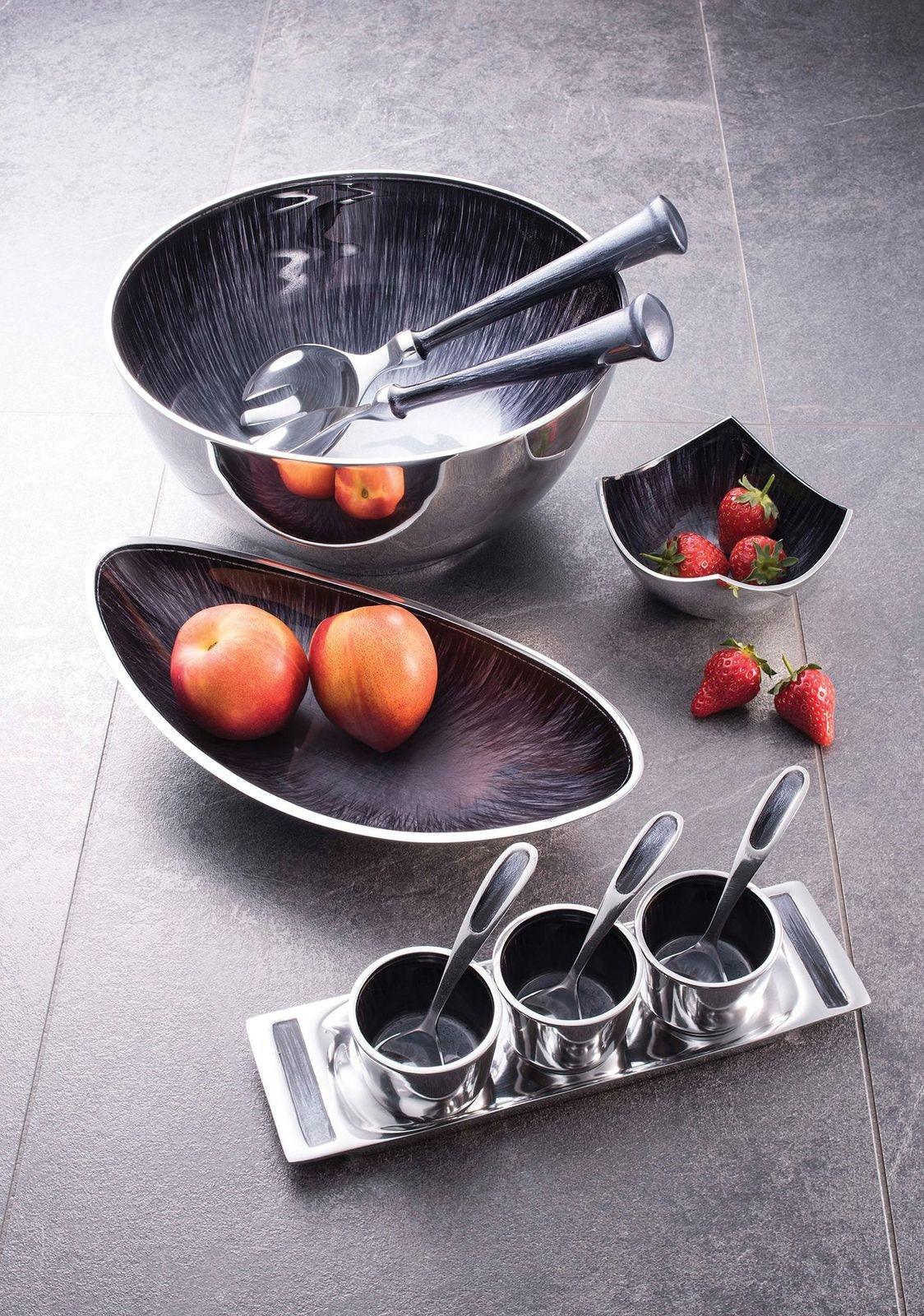 Recycled Aluminium Salad Servers - Handmade Ethimaart