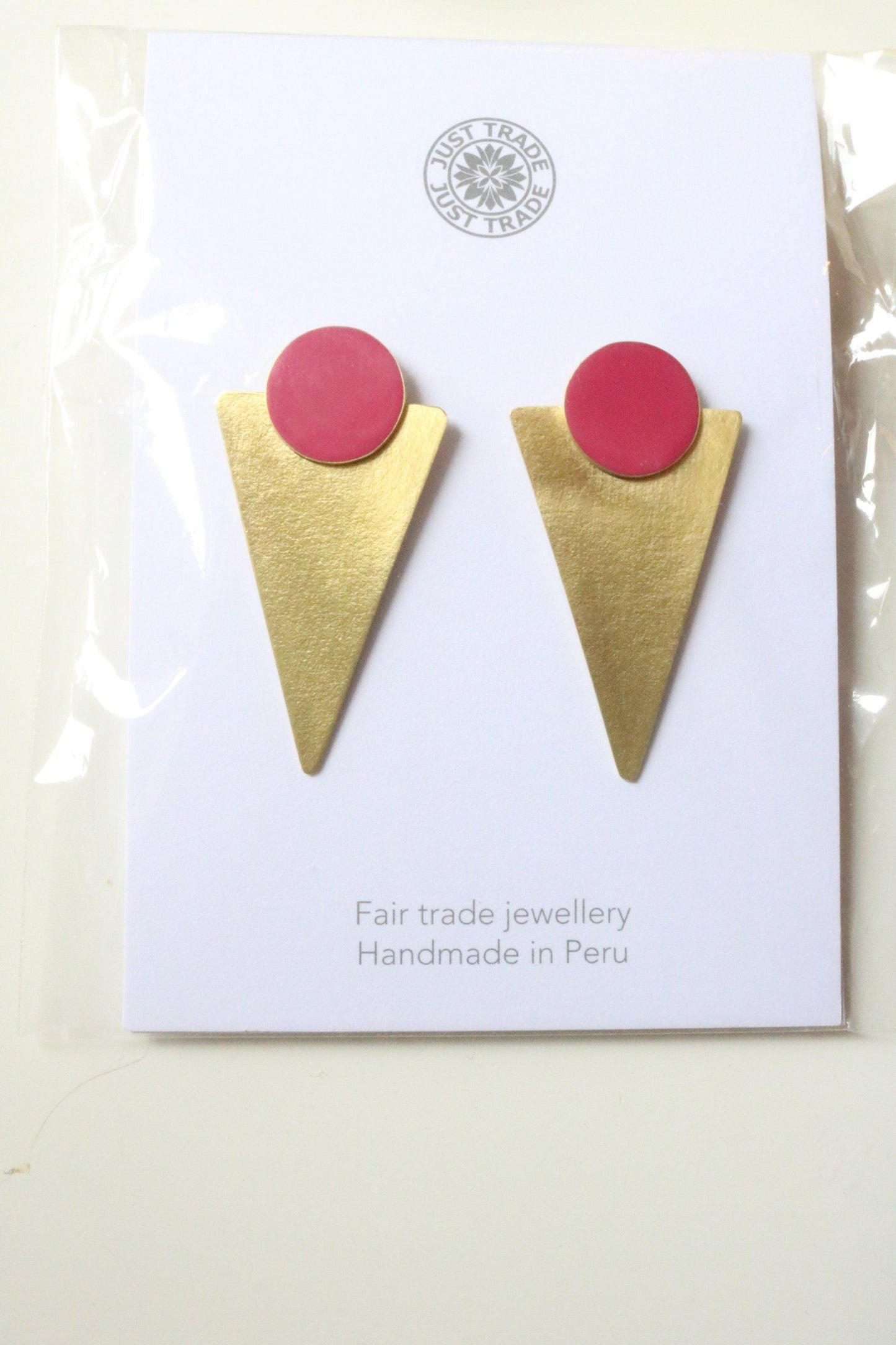 Statement Studs In Plum- Handmade Ethimaart