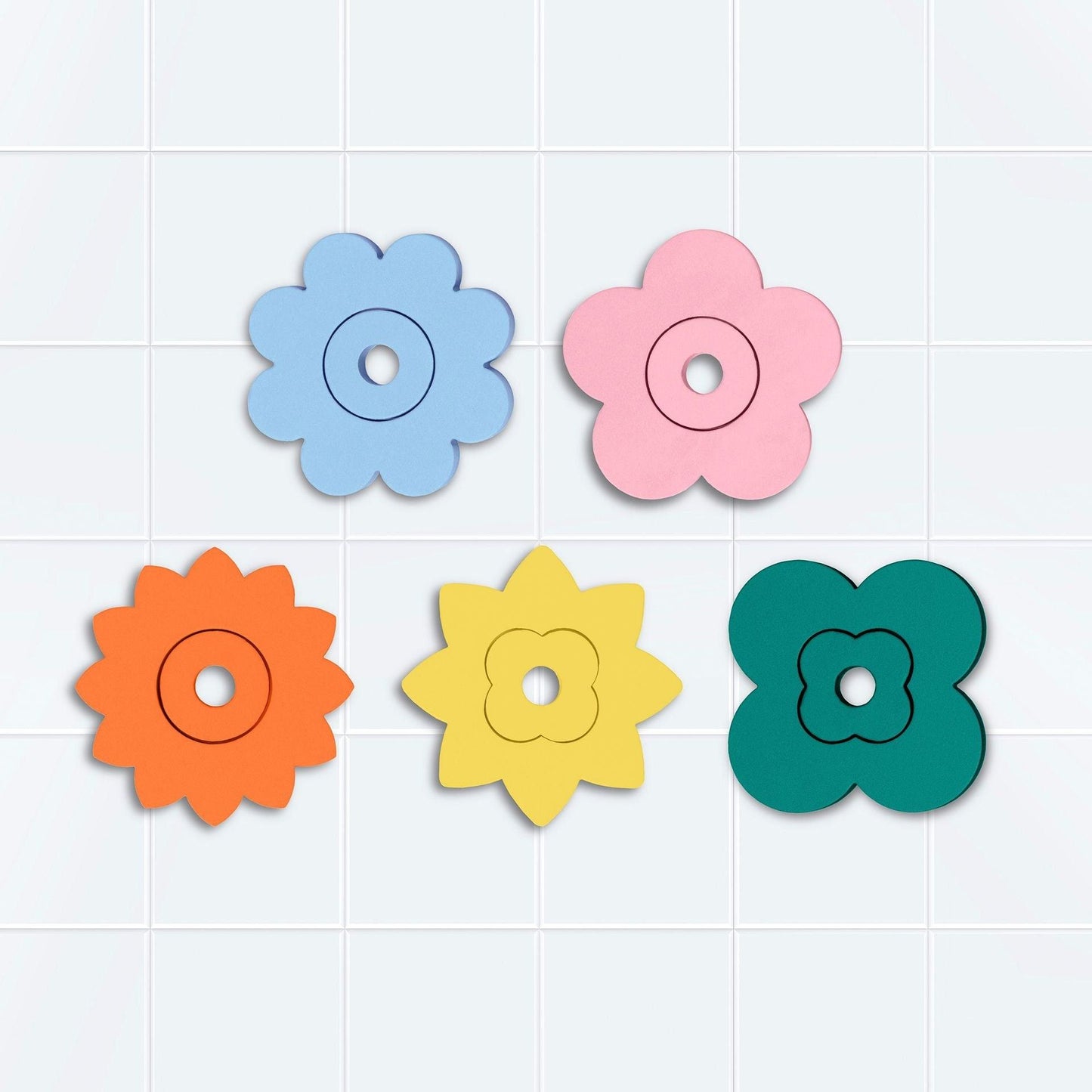 Flower Bath Toys - Fun Puzzle Set For Baby And Toddlers