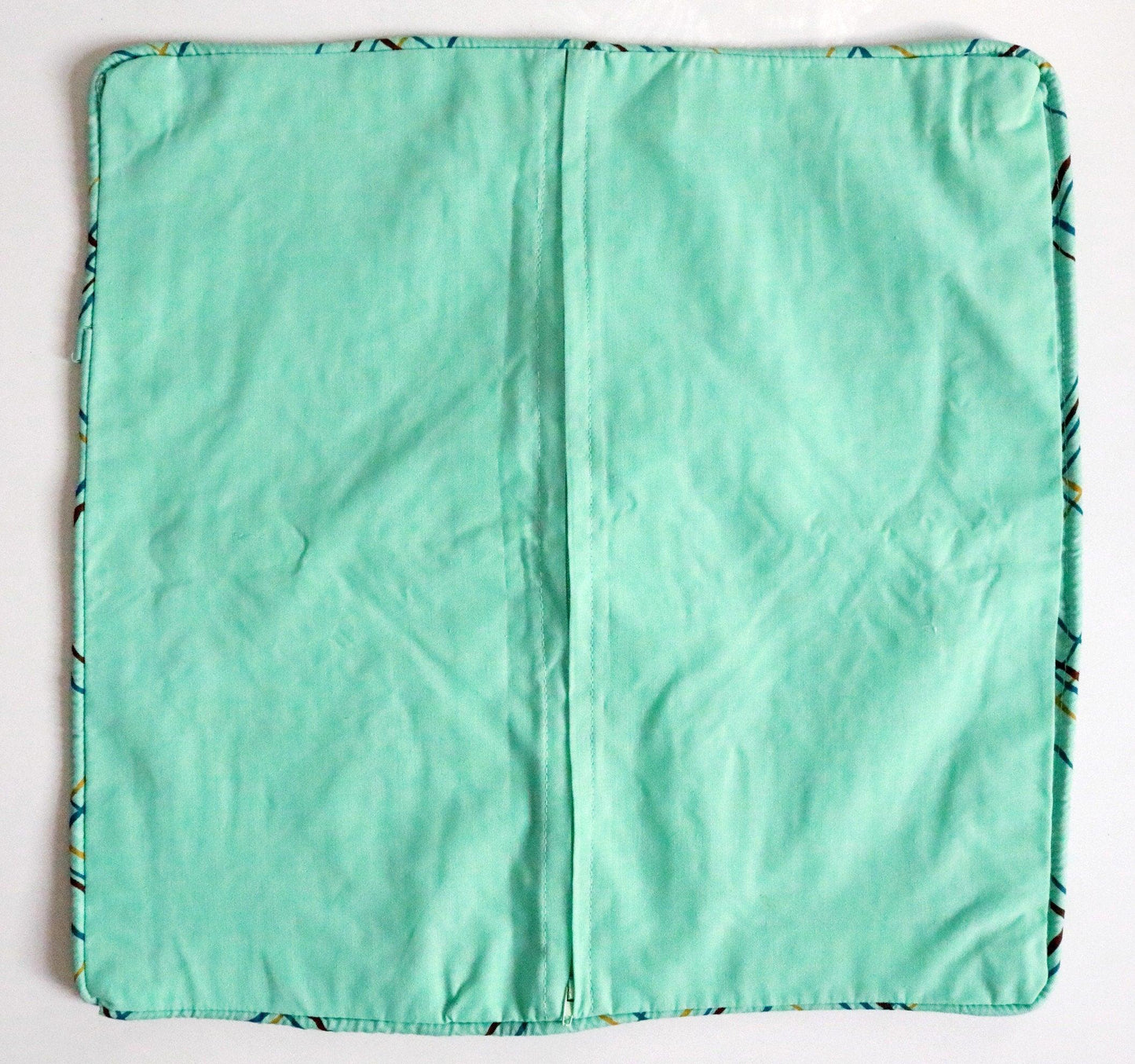 Green Cushion Cover Applique Technique Ethimaart