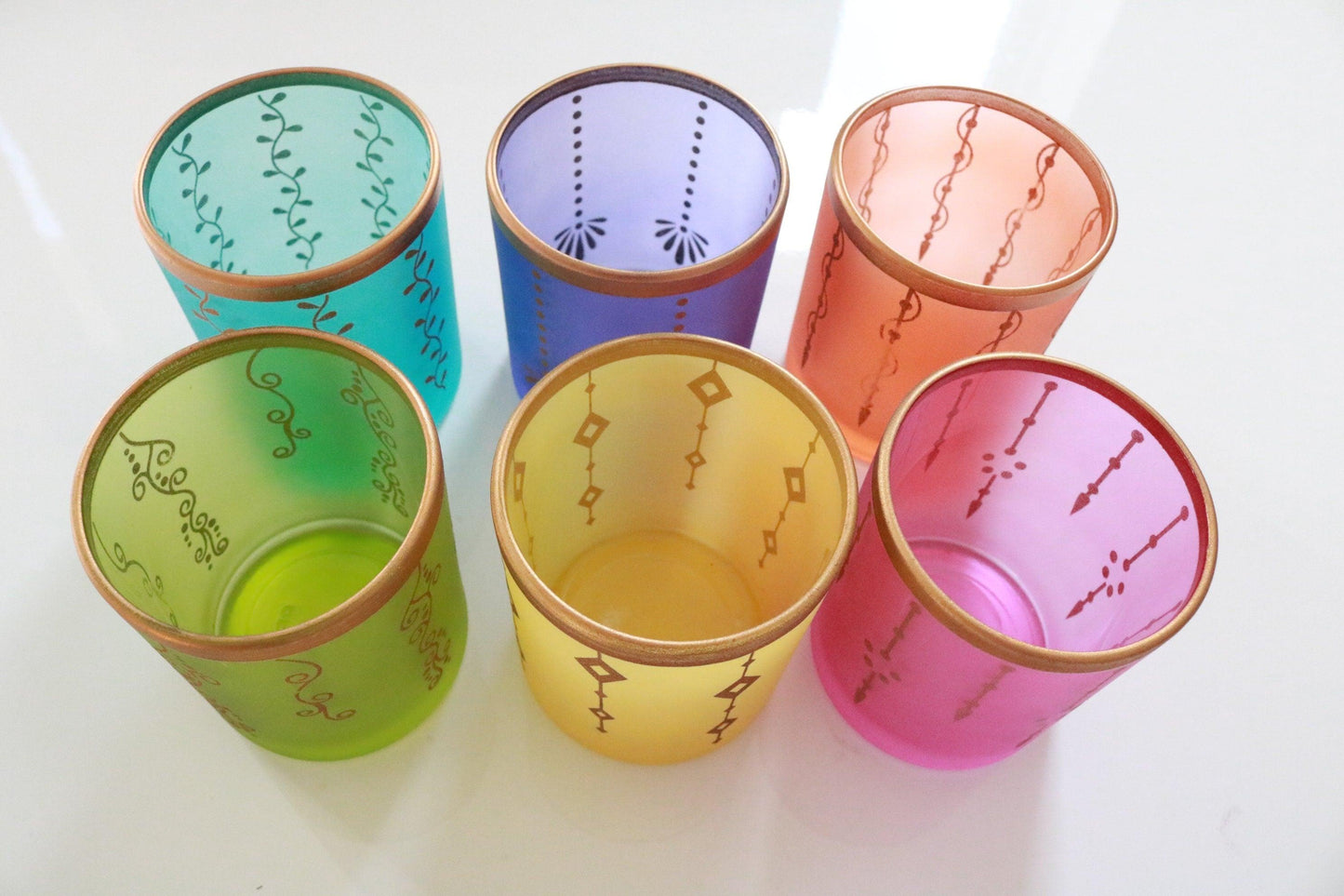 Handpainted Tealight Holder Ethimaart