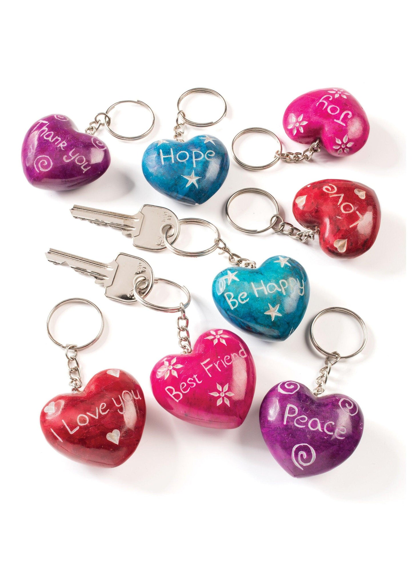 Heart Keyring With Message Ethimaart