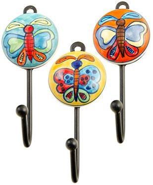 Butterfly Ceramic Coat Hook Ethimaart