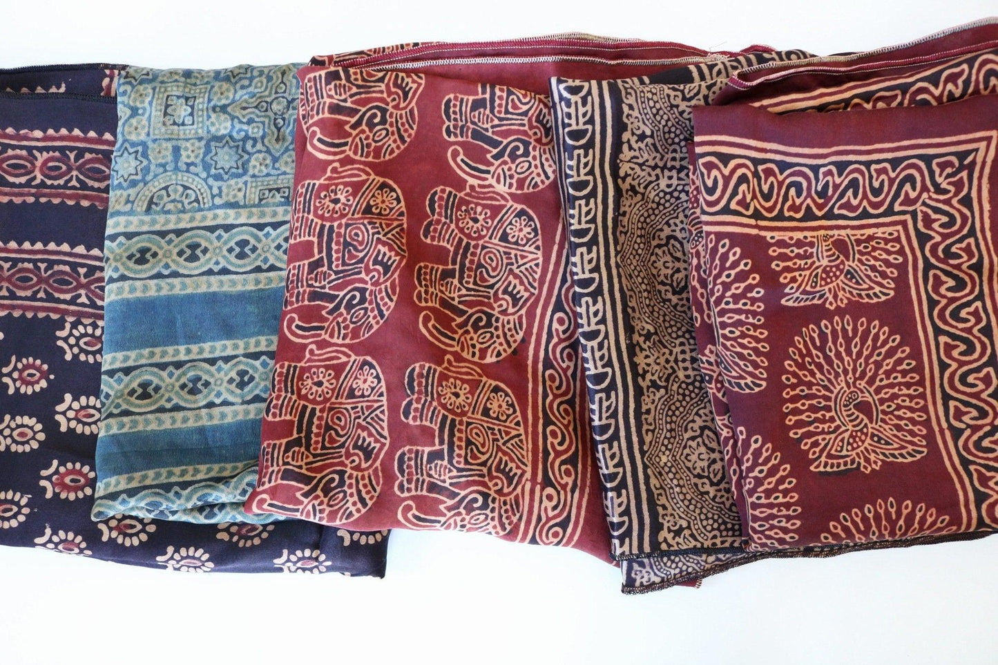 Indigo Natural Dye Silk Scarf Ethimaart