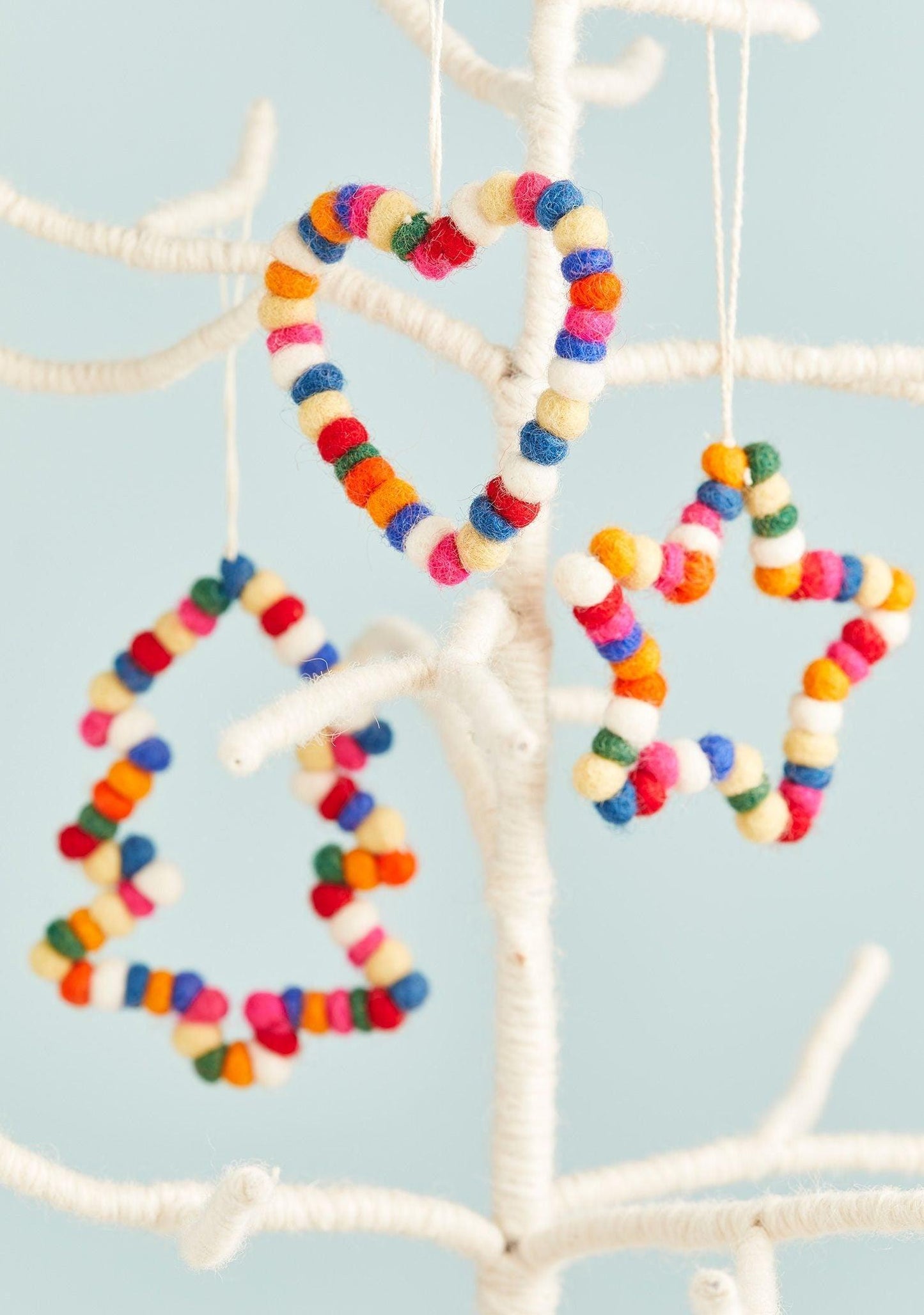 Mini Felt Ball Hanging Decorations Ethimaart
