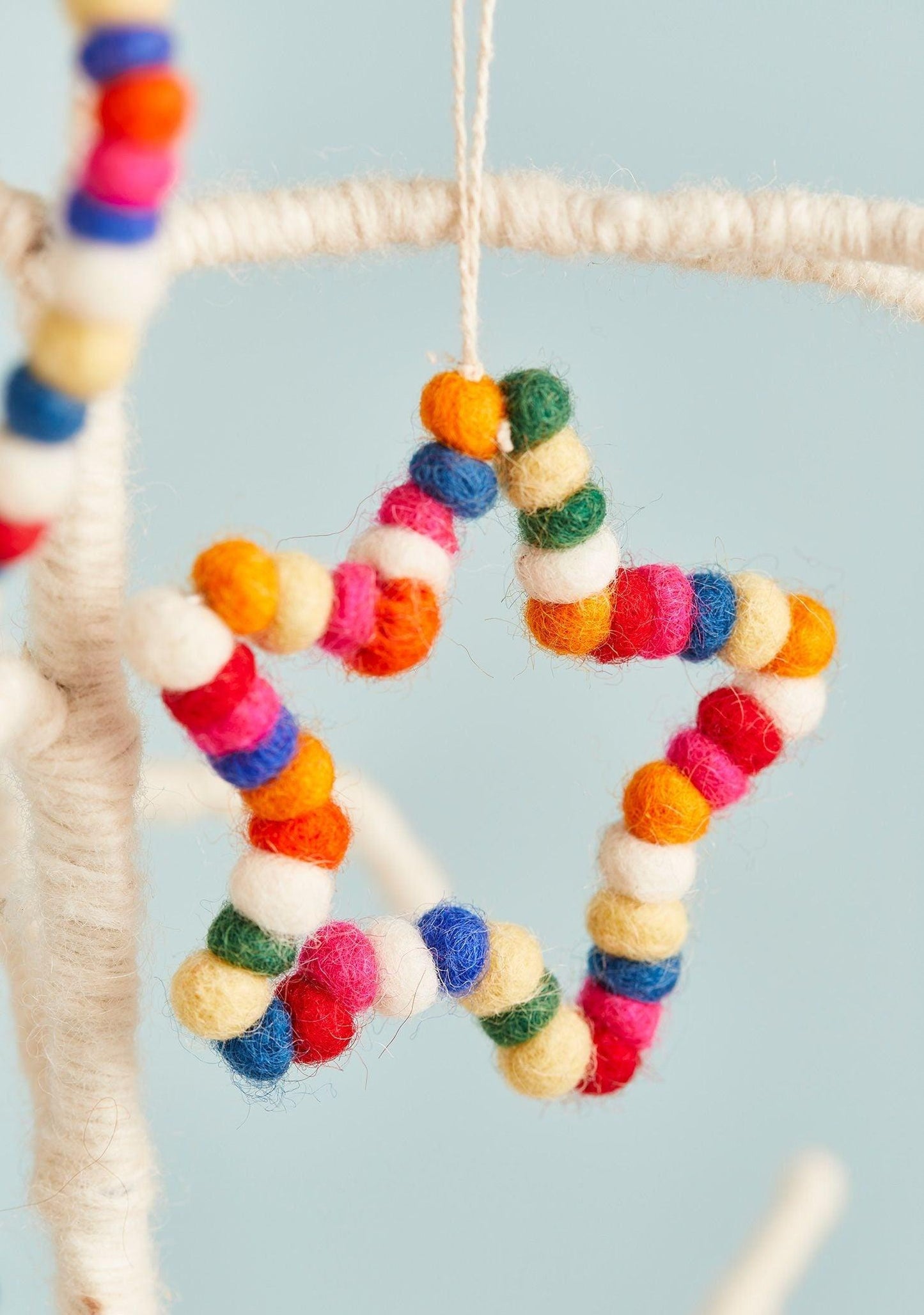 Mini Felt Ball Hanging Decorations Ethimaart