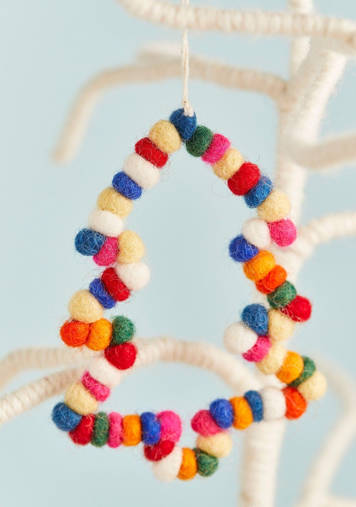 Mini Felt Ball Hanging Decorations Ethimaart