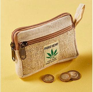 Small Coin Purse- Pure Hemp Ethimaart