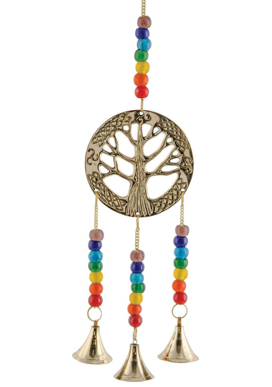 Tree of life chakra windchime with bells by ethical shop ethimaart