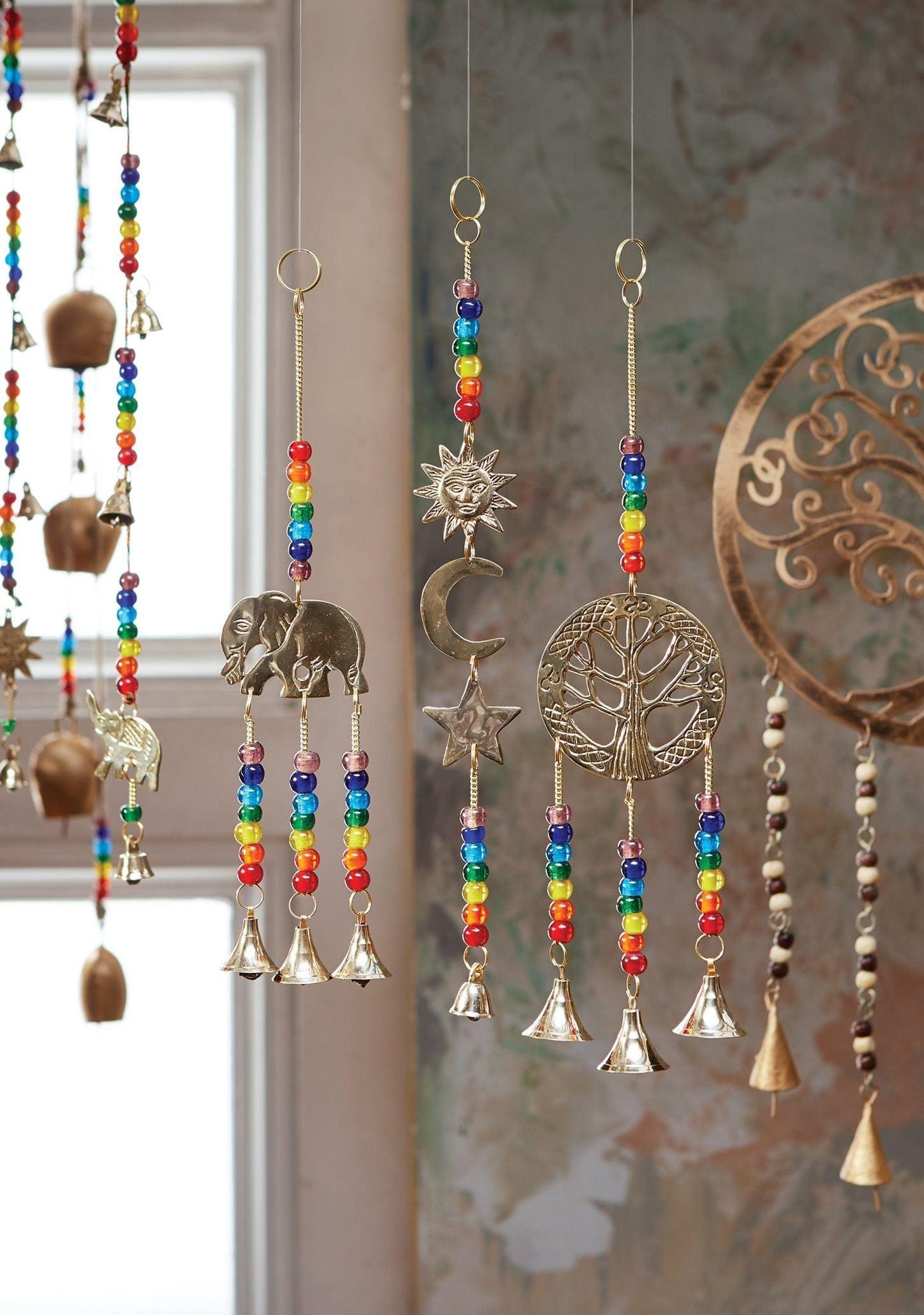 Sun Moon Star Chakra Windchime Ethimaart