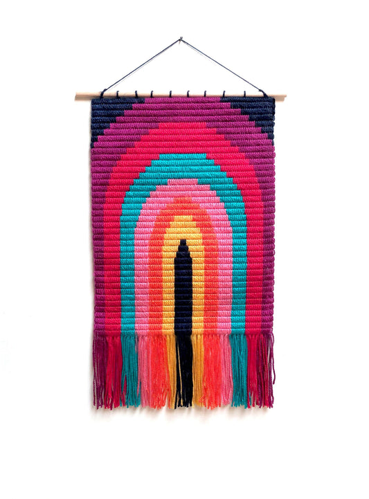 Make Your Own Rainbow Wall Art- Needlepoint Craft Kit - Ethimaart 