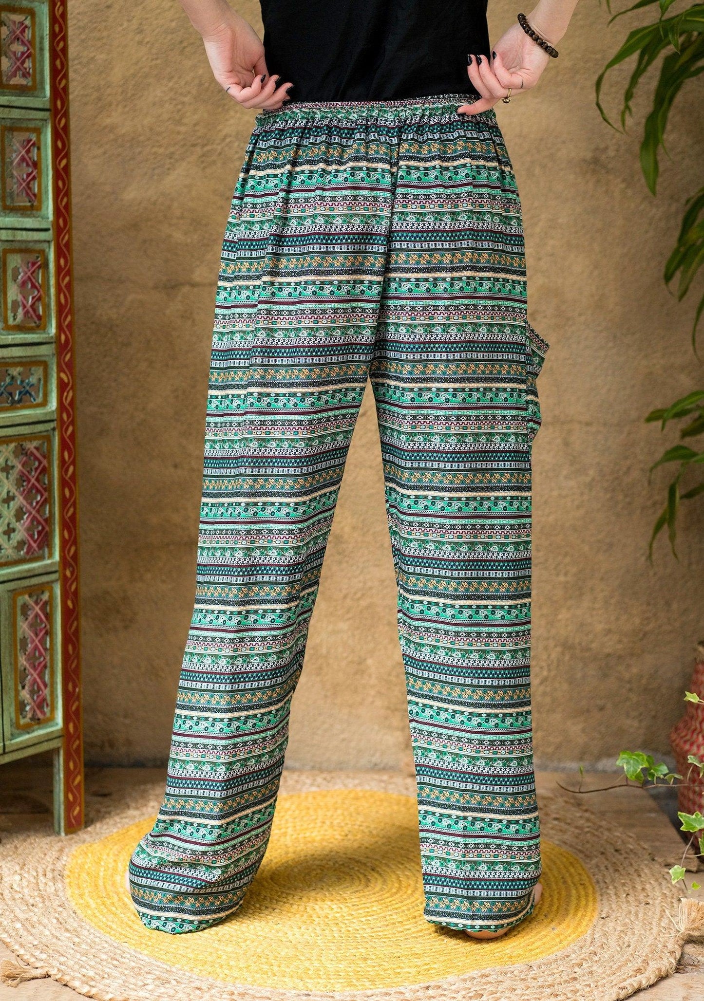 Striped Harem Trousers - Ethimaart