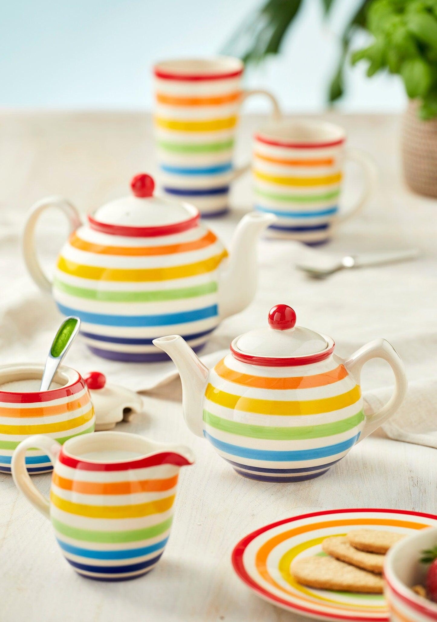 Rainbow Ceramic Teapot - Ethimaart