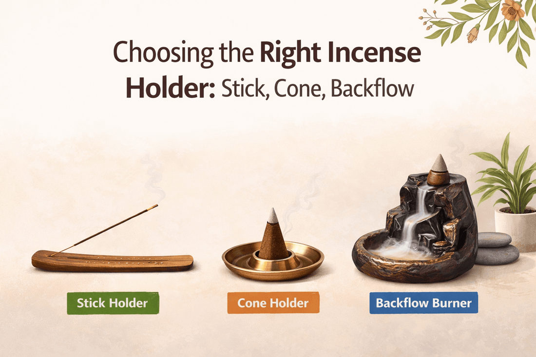 Choosing the Right Incense Holder: Stick, Cone, Backflow