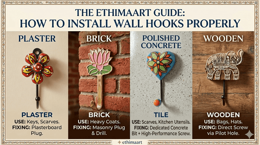 How to Install Wall Hooks Properly on Plaster, Brick, Tile, and Wooden Walls