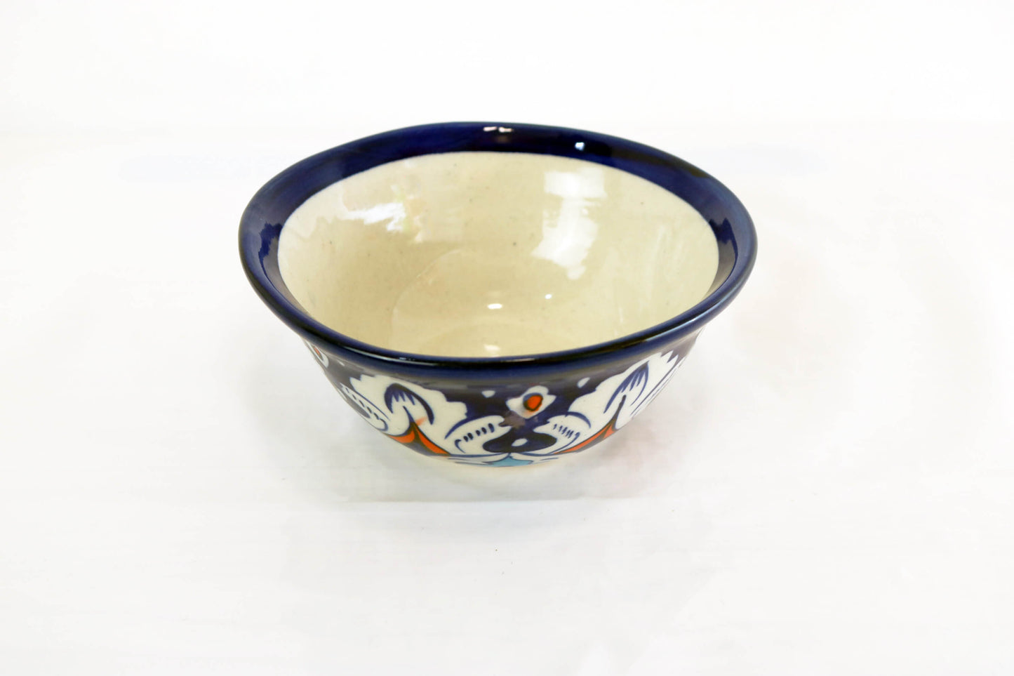 Blue Ceramic Decorative Bowl - Handmade Blue White Pottery