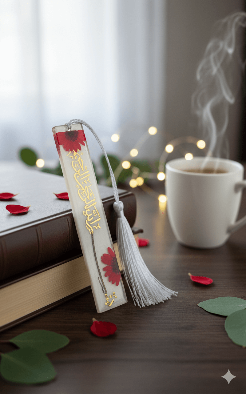 Bismillah Islamic Bookmark - Handmade Resin Art