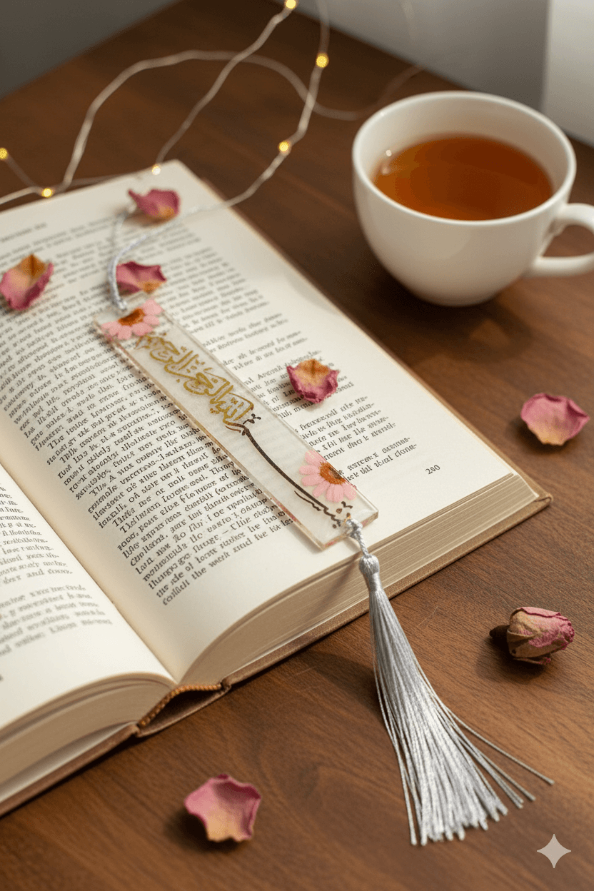 Bismillah Islamic Bookmark - Handmade Resin Art