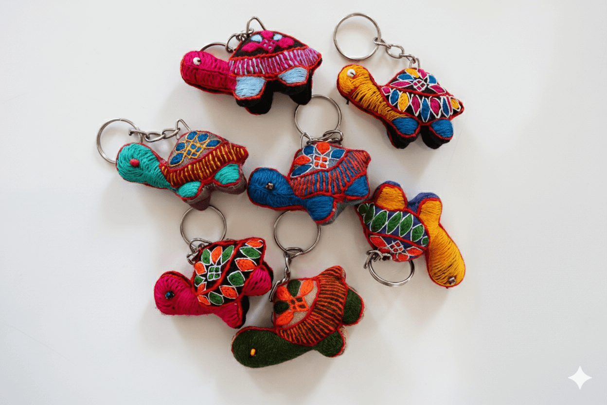 Cute Turtle Keyrings - Handmade