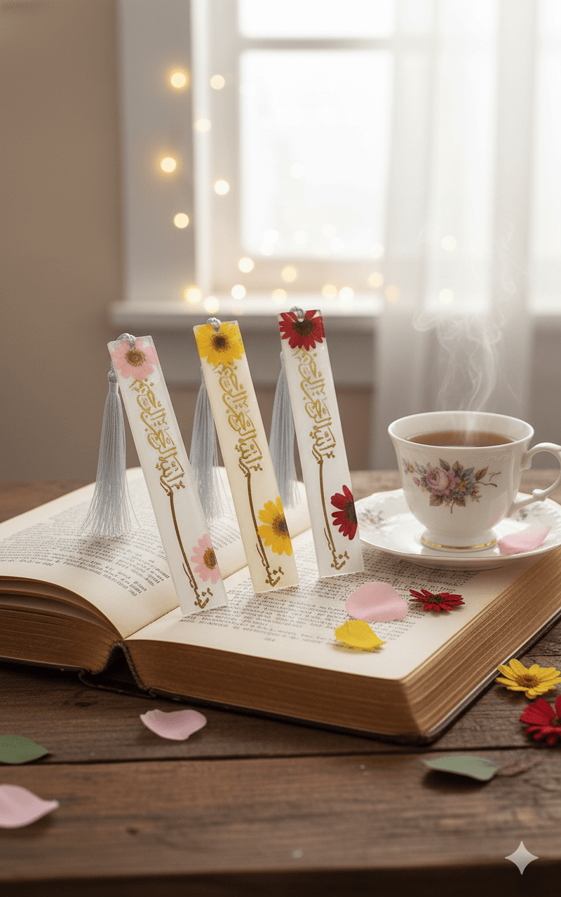 Bismillah Islamic Bookmark - Handmade Resin Art