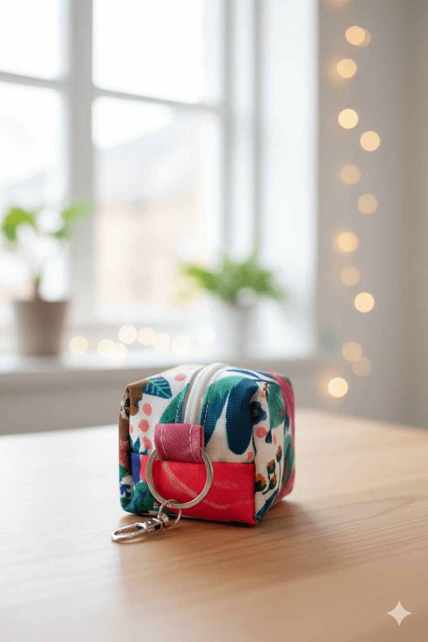 Small Cube Coin Pouch With Clasp