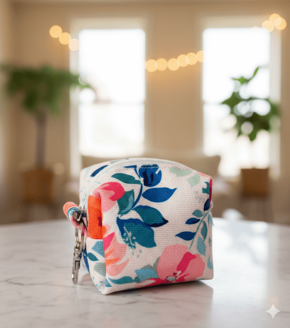 Small Cube Coin Pouch With Clasp