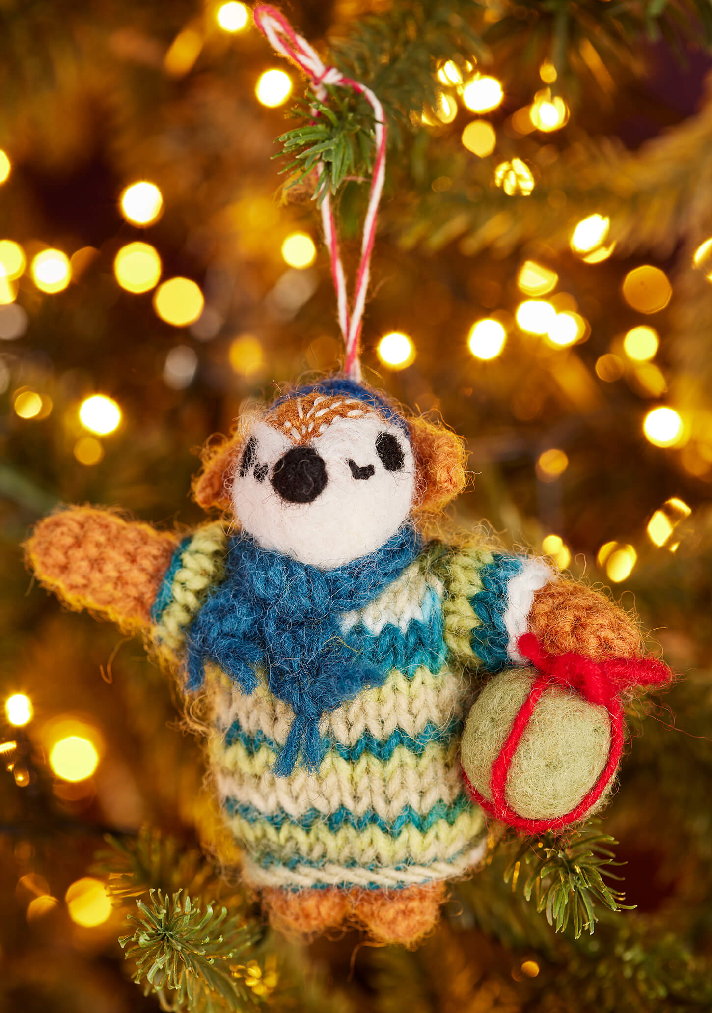 Felt Fox Ornament - Christmas Tree Decoration