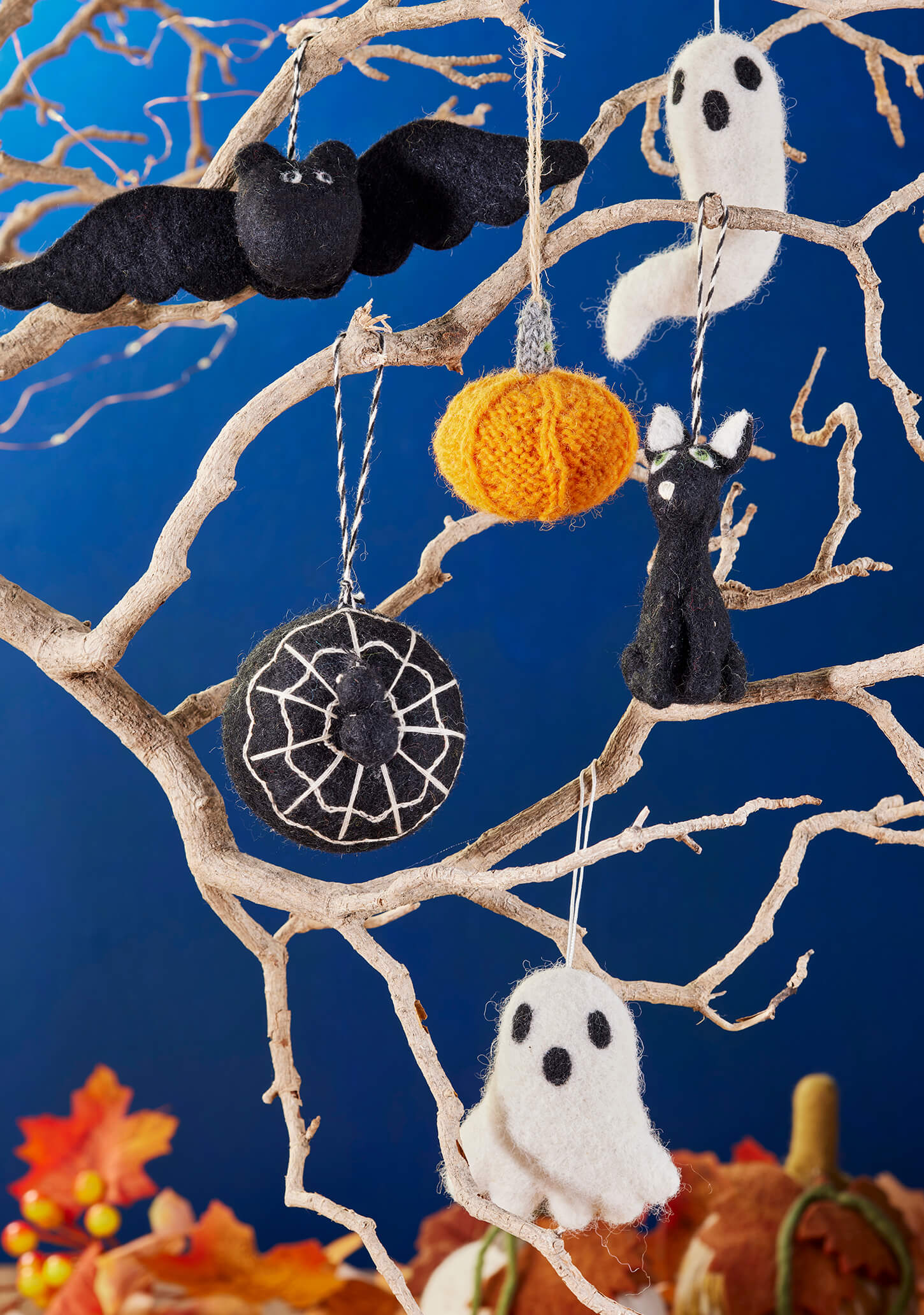 Handmade Felt Bat Halloween Decoration 