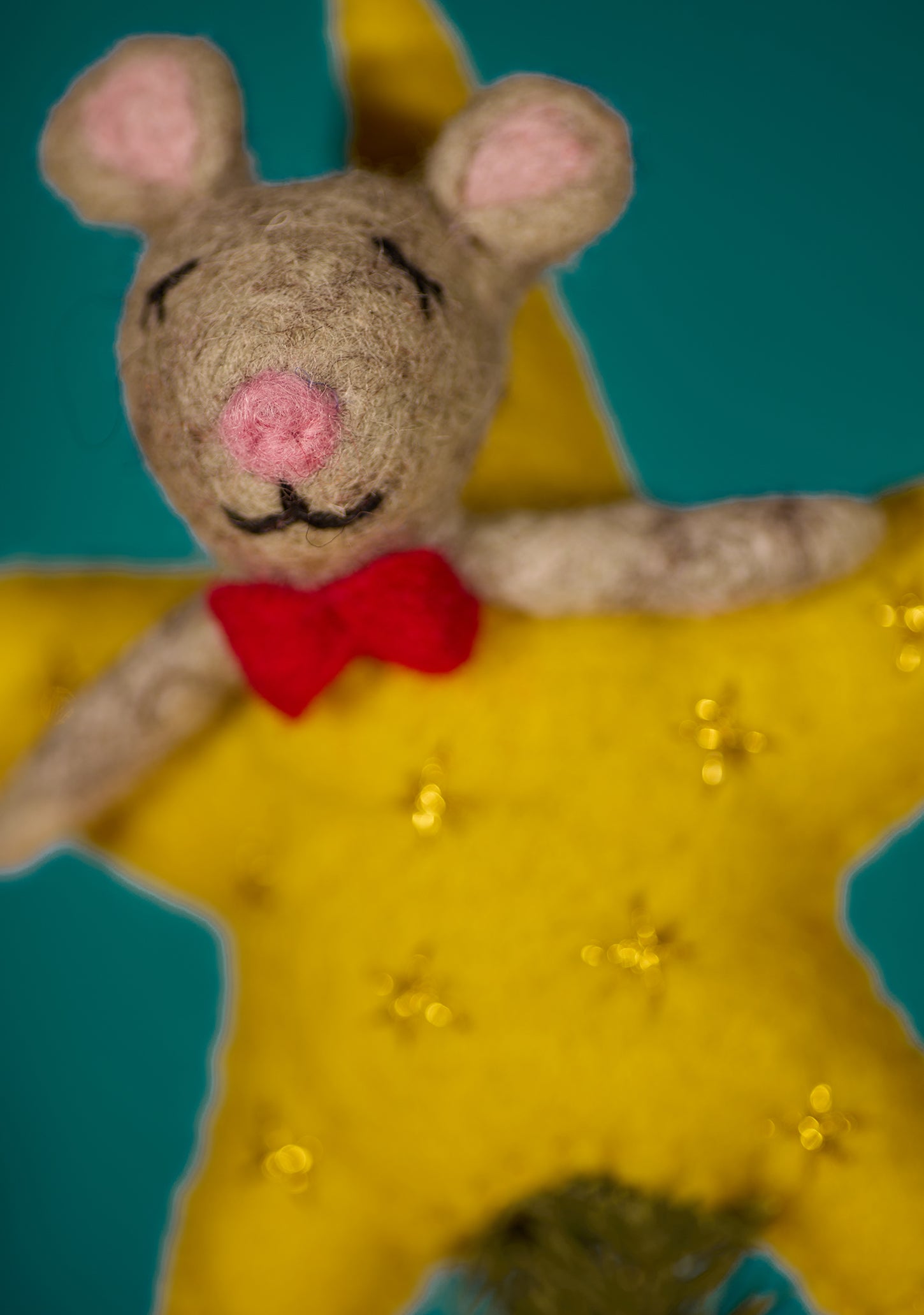 Felt Mouse Star Tree Topper - Christmas Decoration