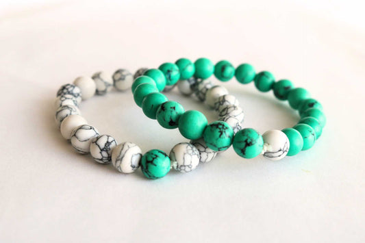 Unique Couple Bracelet - Turquoise Gemstone