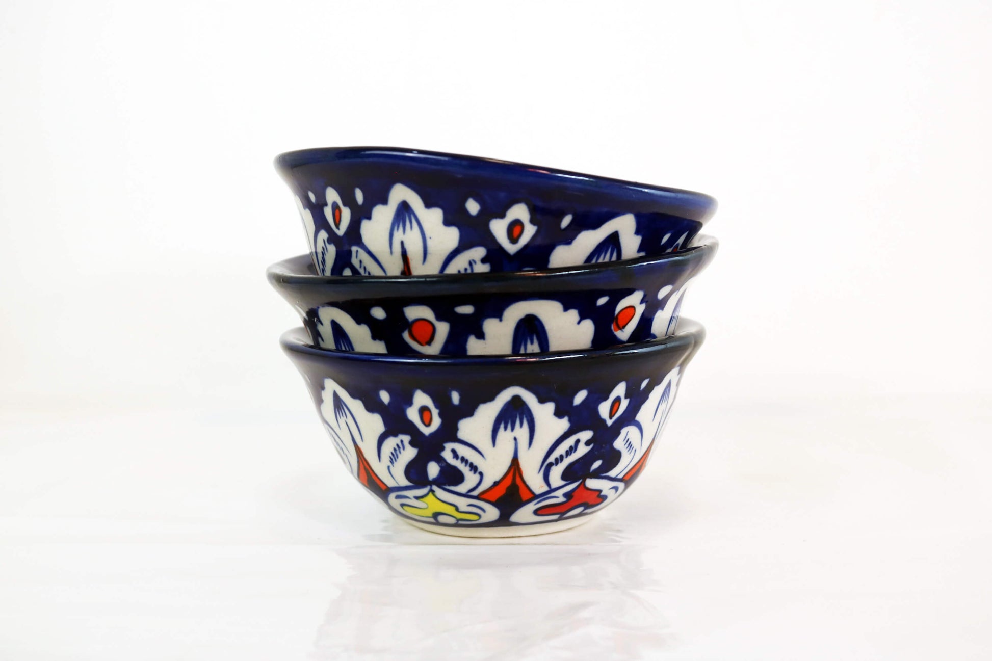 Blue Ceramic Decorative Bowl - Handmade Blue White Pottery