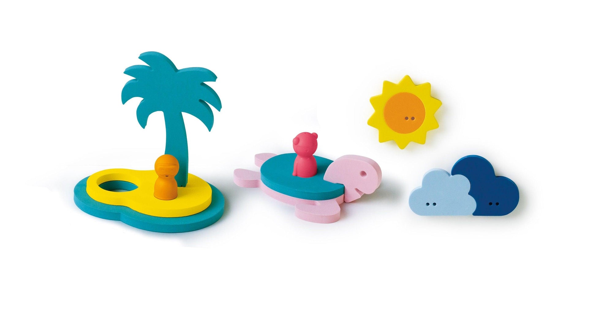 Treasure Island Bath Toy Set -  Baby And Toddlers (12 pc)