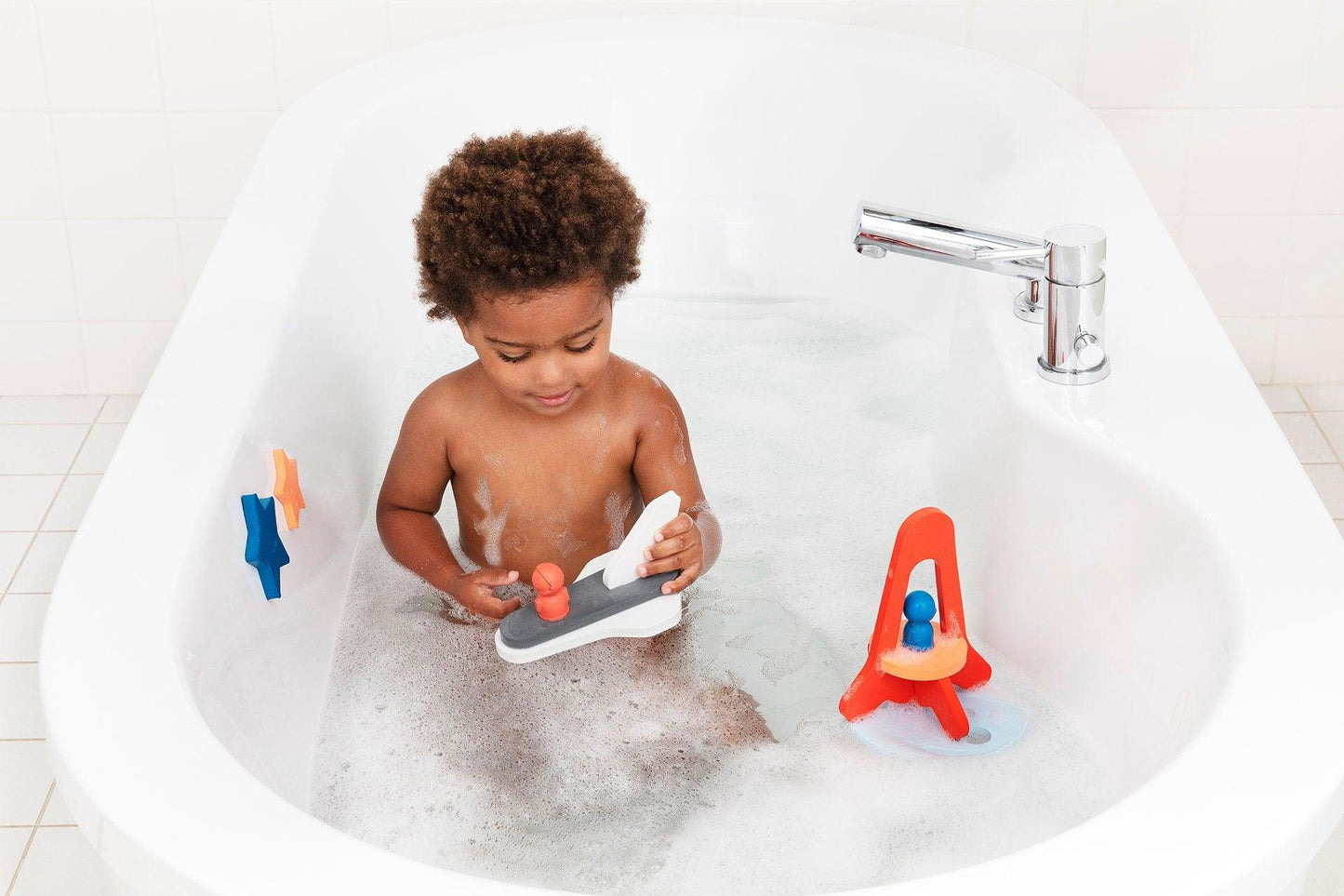 Baby Bath Toys - Rocket And Space Adventure (11 pc)