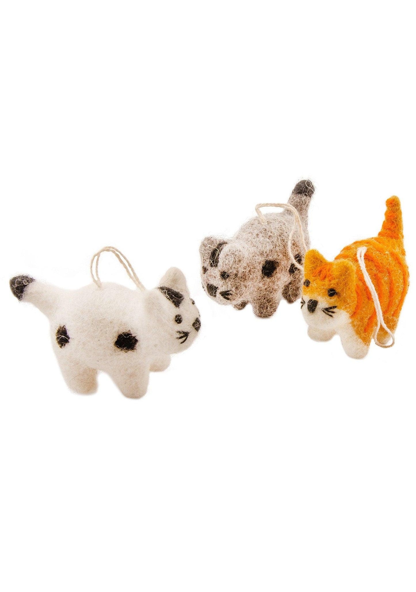 Cute Felt Cat Ornament - Christmas Tree Decoration
