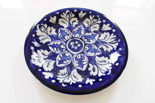 Small Ceramic Side Plate- Blue Pottery Ethimaart 