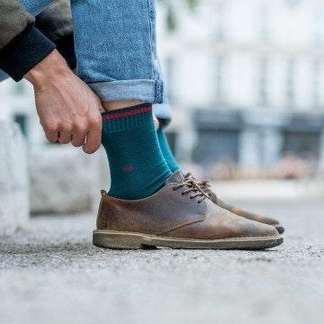 Mens Green Knit Socks Ethimaart 