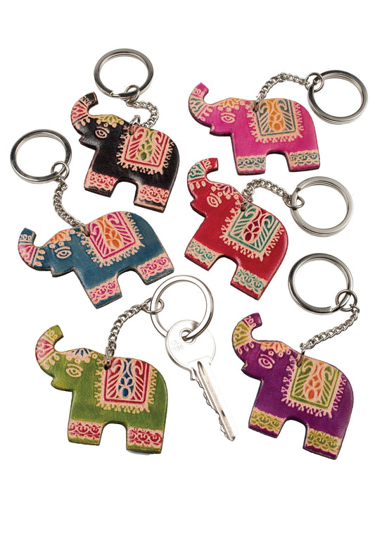 Elephant Leather Keyring Ethimaart 