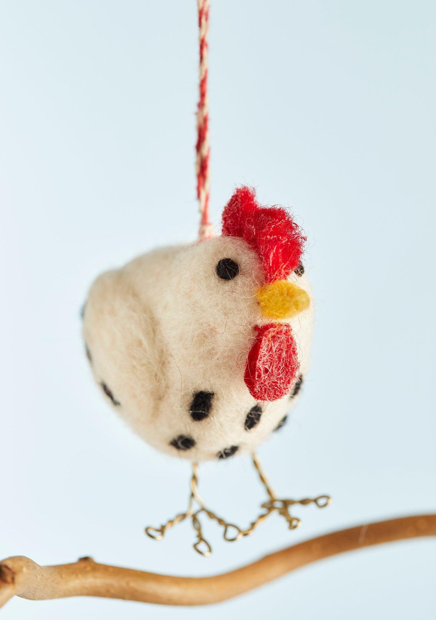 Felt Chicken Ornament - Christmas Tree Decoration