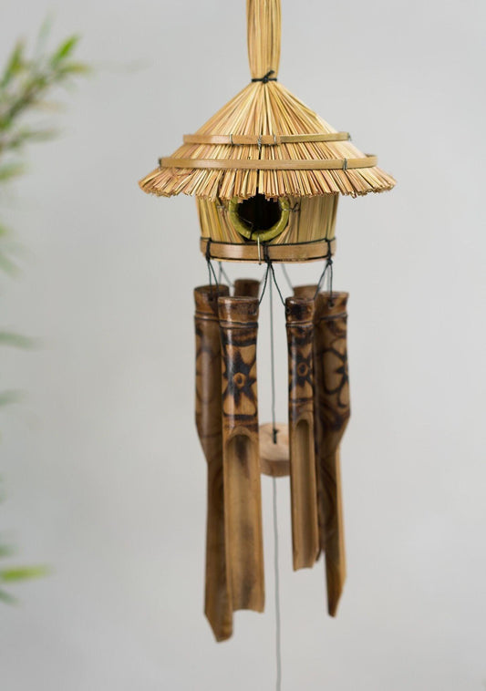 Birdhouse Bamboo Windchime by ethical and fair trade shopEthimaart 